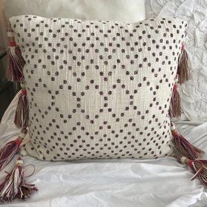 Anthropologie Tassel Pillow